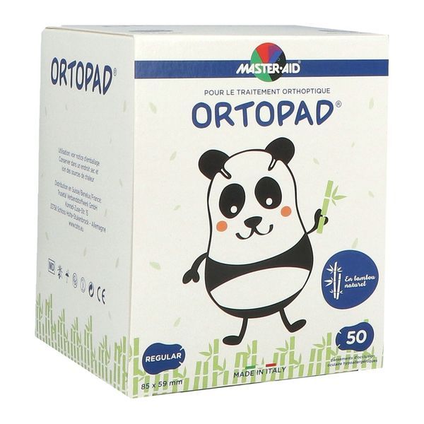 ORTOPAD BLANC REGULAR Pansement orthoptique blanc, adhésif et occlusif, (ref. 71412), bt 50