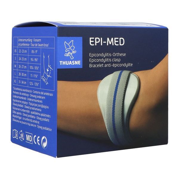 EPI - MED Bracelet, bande coudière antiépicondylite, coloris gris, medium, unité