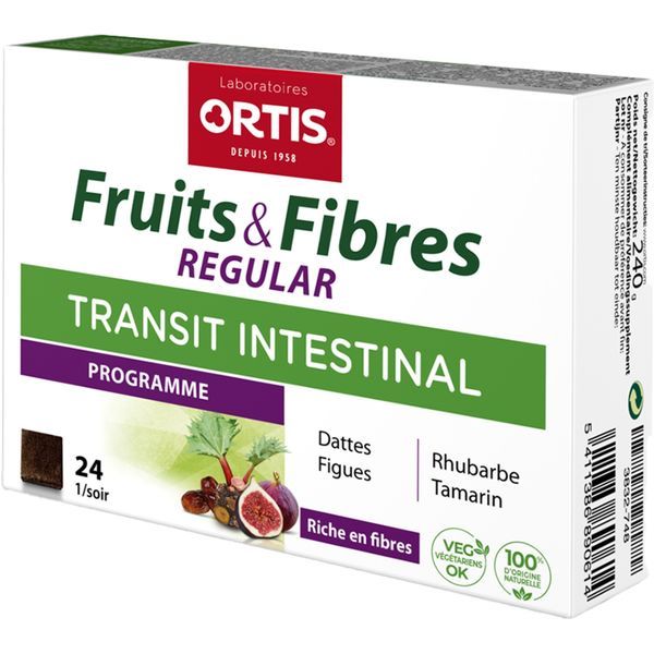 Ortis Fruits & fibres regular - 24 cubes