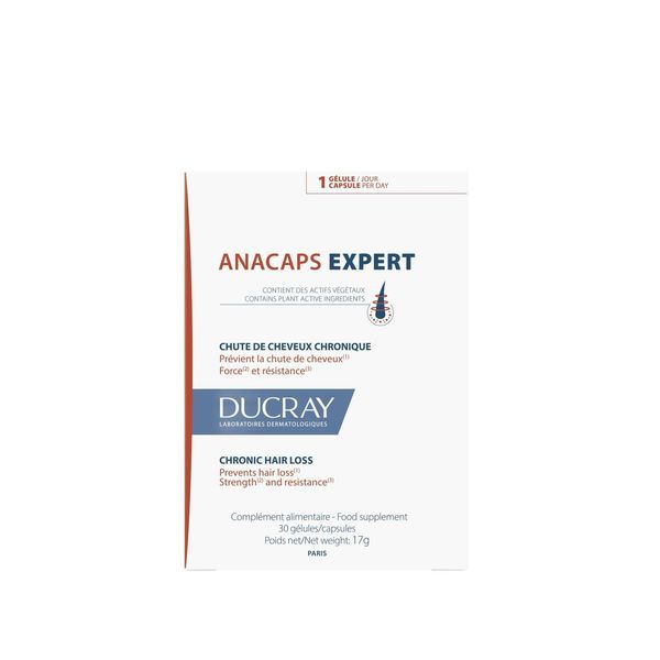Ducray Anacaps Expert Chute de cheveux chronique 3 mois. 90 gélules