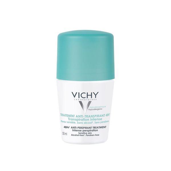 VICHY TRAITEMENT ANTITRANSPIRANT BILLE 48H Antitranspirant, transpiration intense, efficacité 48 heures, fl 50 ml
