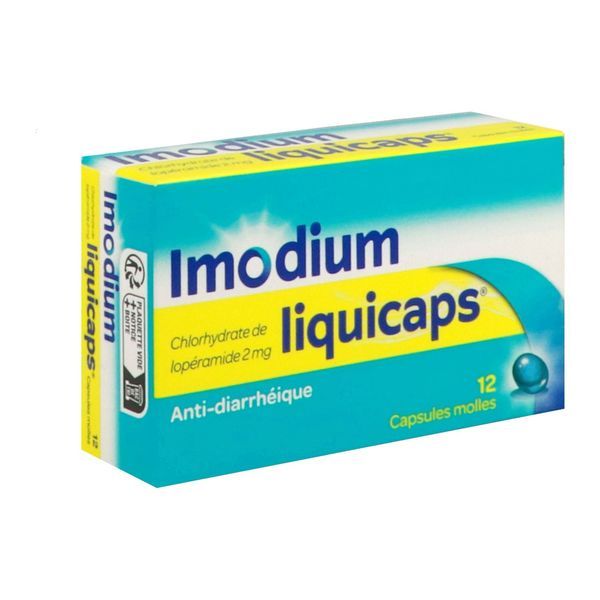 IMODIUM LIQUICAPS CAPSULE MOLLE 2 MG BOITE DE 12