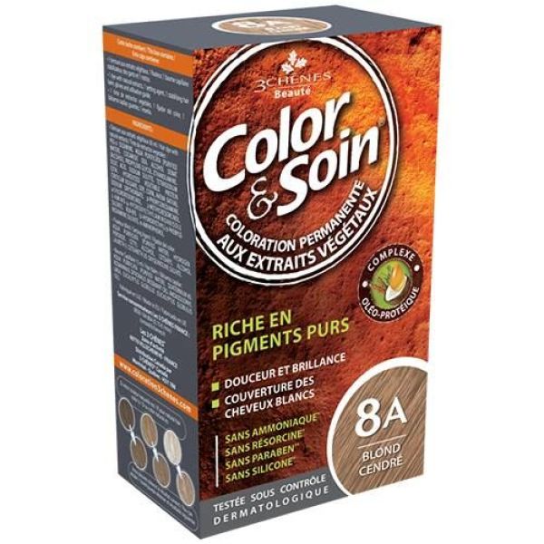 3 Chenes Color & Soin 8 A - Blond cendré - 135 ml