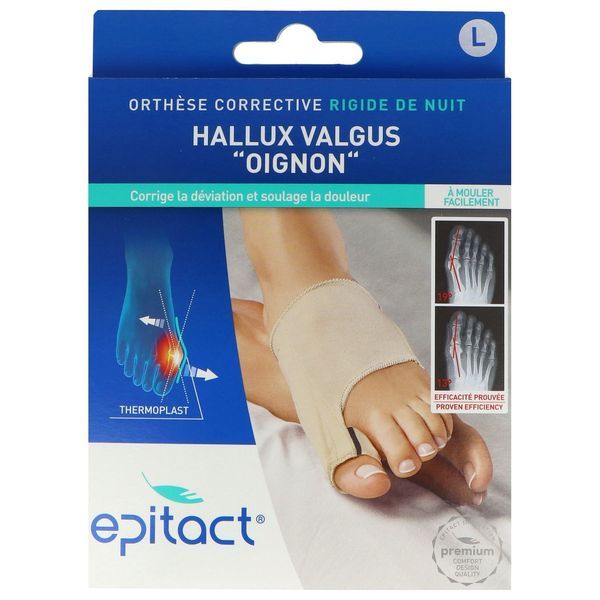 Epitact Orthese Corrective Hallux Valgus De Nuit Thermoformable Beige Tl 1