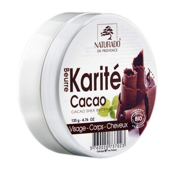 Naturado Beurre karité cacao BIO - boite 135 g