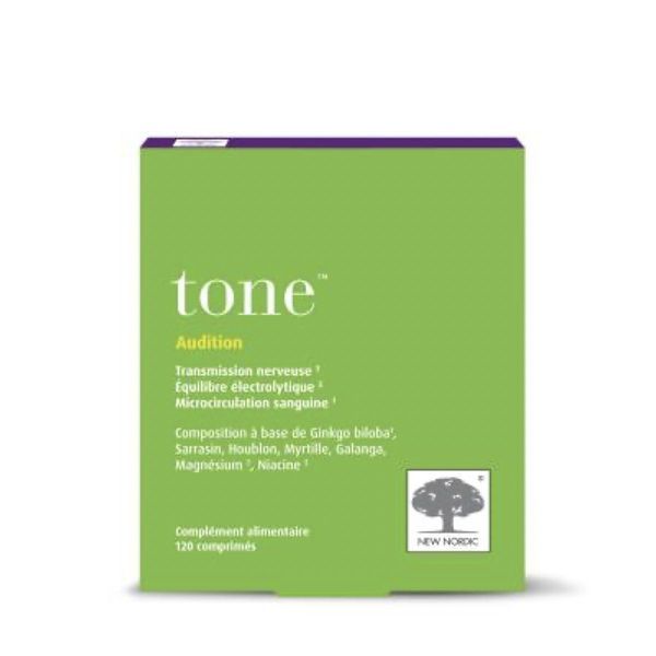 TONE AUDITION Comprimé, complément alimentaire à base de plantes, vitamines et minéraux, bt 120