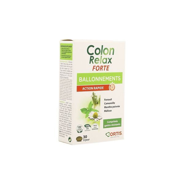 Ortis Colon relax forte - 30 comprimés