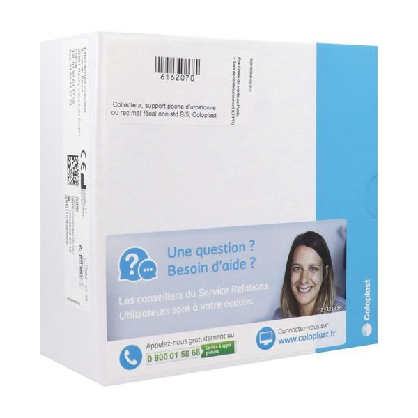 SENSURA MIO CLICK SUPPORT CONVEX FIT Support porte-poche convexe profond, système 2 pièces, 50 mm, découp de 15 mm à 30 mm (ref. 165830), bt 5