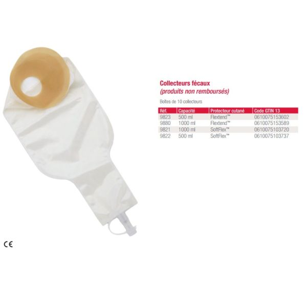 Incare Collect Fecal 9821 Poche 1 L Bt 10