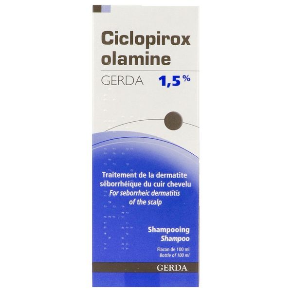 CICLOPIROX OLAMINE GERDA Shampooing 1,5 %, flacon 100 ml