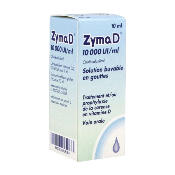 ZYMAD Solution buvable en gouttes 10 000 UI/ml, boîte 1 flacon compte-gouttes 10 ml