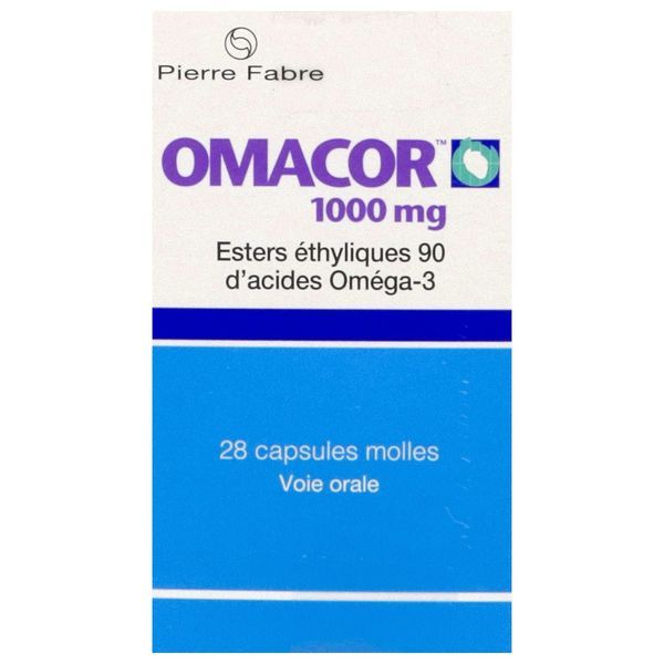 Omacor (Esters Ethyliques D'Acides Omega-3 A 90 %) Capsules Molles B/28
