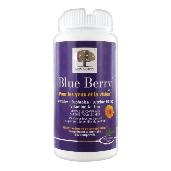 Blueberry Vision Memoire Et Concentration Comprime 240