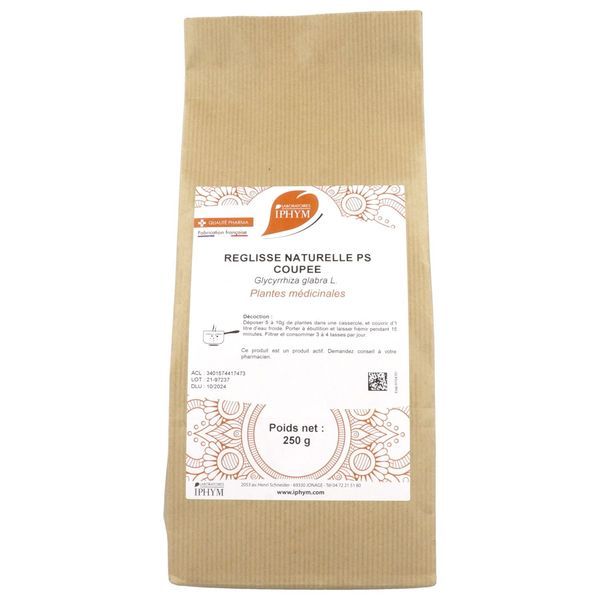 REGLISSE RACINE PHARMA PLANTES Racine de réglisse, vrac, coupée, sac 250 g