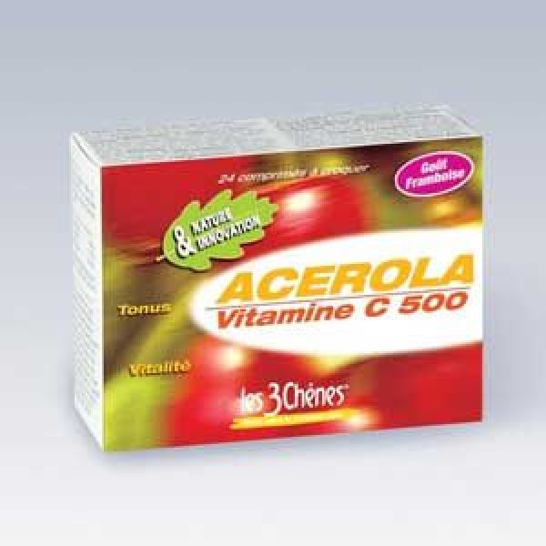 3 Chenes Acerola 500 Vitamine C Comprime 24