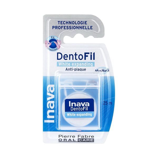 INAVA DENTOFIL WHITE EXPANDING Fil dentaire expansible mentholé, unité