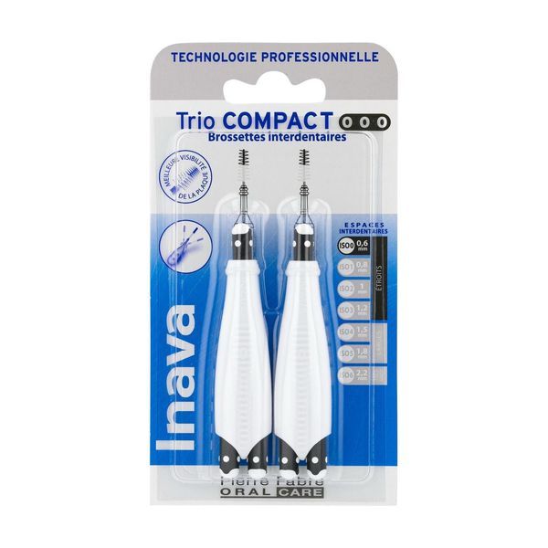 Inava Triocompact (3 Brossettes Sur Un Meme Manche Et 2 Manches Par Blister) 3