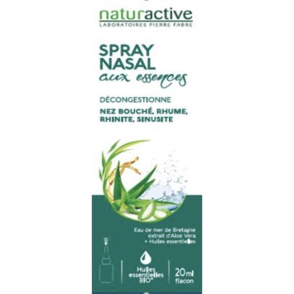 NATURACTIVE SPRAY NASAL AUX ESSENCES Spray nasal aux essences, spray 20 ml