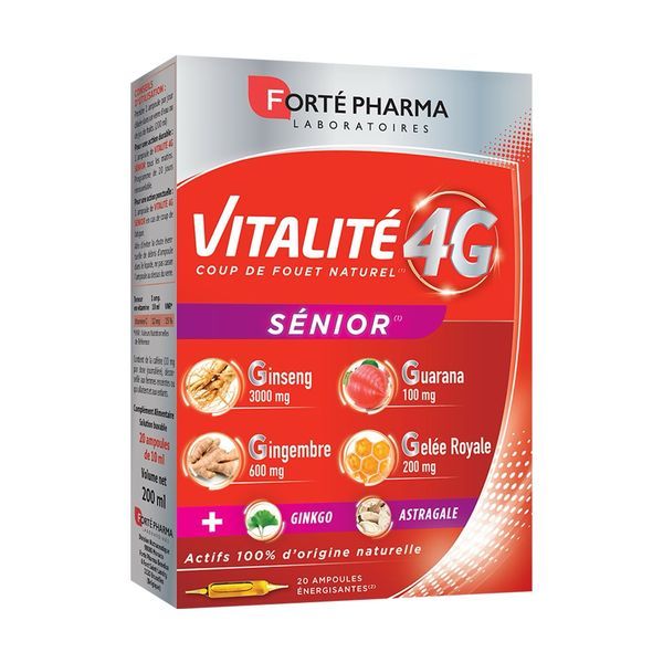 Forté Pharma Vitalité 4G Sénior 20 Ampoules