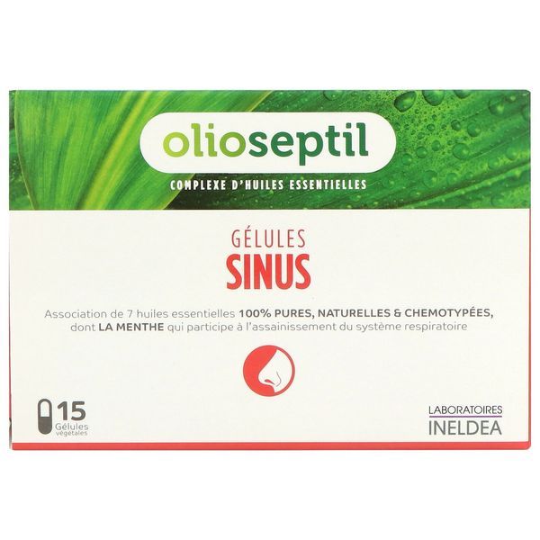 OLIOSEPTIL SINUS Gélule, complément alimentaire à base d'huiles essentielles, bt 15