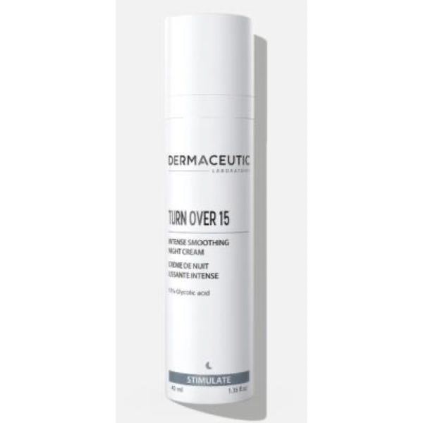 DERMACEUTIC TURN OVER 15 CREME DE NUIT LISSANTE INTENSE Crème de nuit lissante intense, tube 40 ml