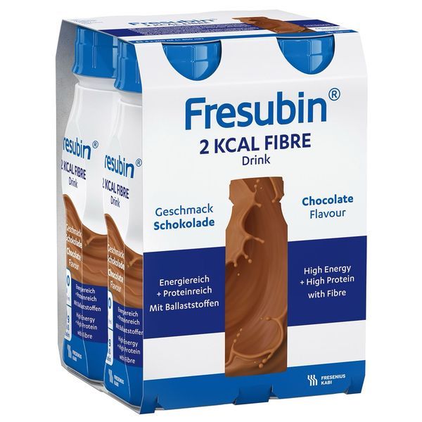 FRESUBIN 2 KCAL FIBRE DRINK Denrée alimentaire destinée à des fins médicales spéciales, chocolat, 200 ml x 4