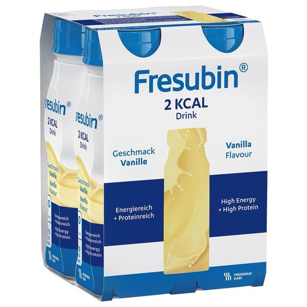 FRESUBIN 2 KCAL DRINK AROMES SUCRES Denrée alimentaire destinée à des fins médicales spéciales, vanille, 200 ml x 4