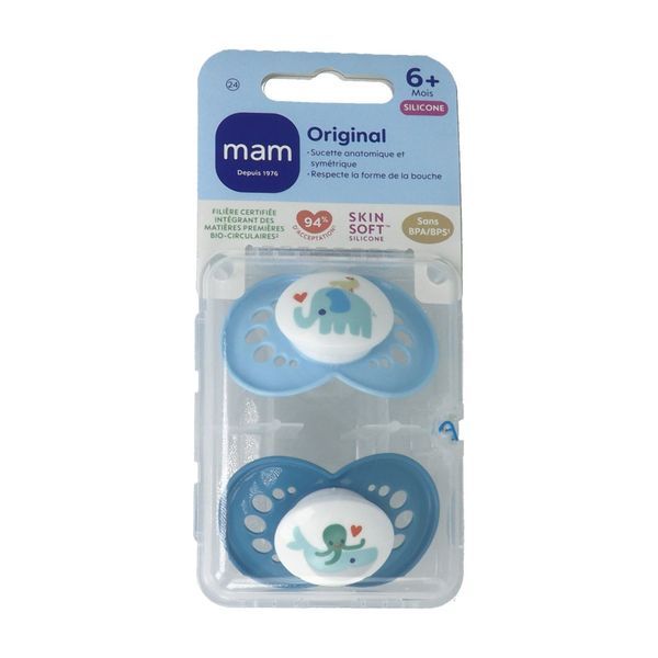 MAM SUC ORIGINAL CLASSIQUE 6+ SIL SUCETTE BOITE 2
