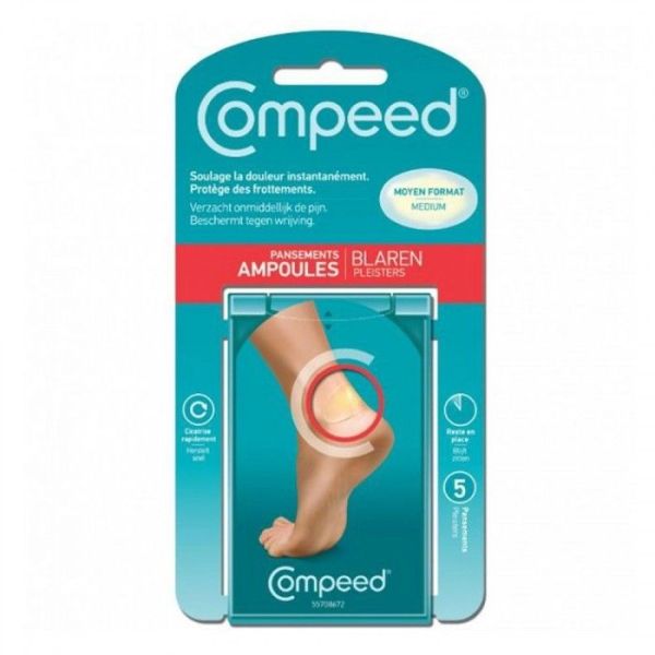 Compeed Hydro Cure System Special Ampoules Aux Pieds Moyen Format Pansement 5