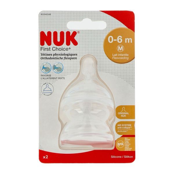 TETINE NUK SILIC T1 P/LAIT 2