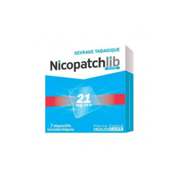 Nicopatchlib 21 Mg/24 Heures (Nicotine) Dispositif Transdermique Dispositif Transdermique En Sachet (Papier / Polyester / Aluminium / Resine De Copoly