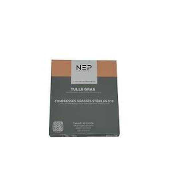 Nep Tulle Gras Compresses Grasses Steriles 10*10 Cm 1