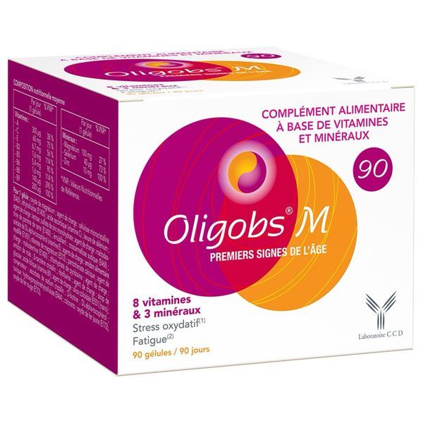 OLIGOBS M Gélule, complément alimentaire à base de vitamines et de minéraux, bt 90