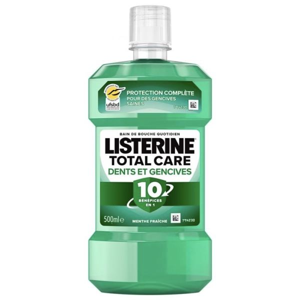 Listerine Total Care Dents Gencive 500Ml
