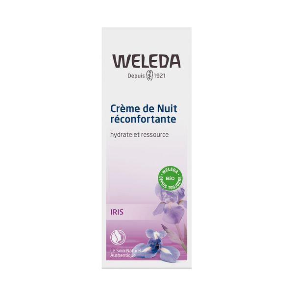 WELEDA IRIS CREME DE NUIT RECONFORTANTE Crème de nuit réconfortante à l'iris, tube 30 ml