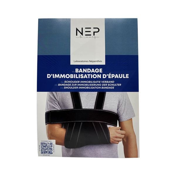 Nep Bandage D'Immobilisation D'Epaule Noir T3 1