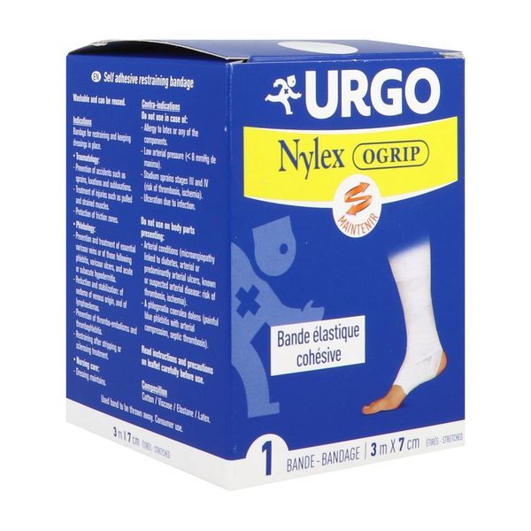 Nylexogrip Cohesive Blanc 7Cm*3M Bande 1