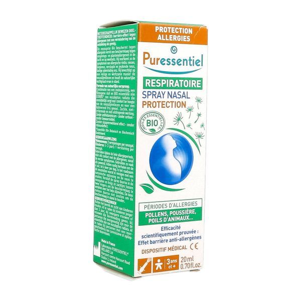 PURESSENTIEL RESPIRATOIRE SPRAY NASAL PROTECTION ALLERGIES Spray nasal, spray 20 ml