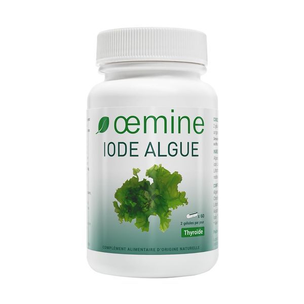OEMINE IODE ALGUE Gélule, complément alimentaire à base d'algue riche en iode organique, bt 60