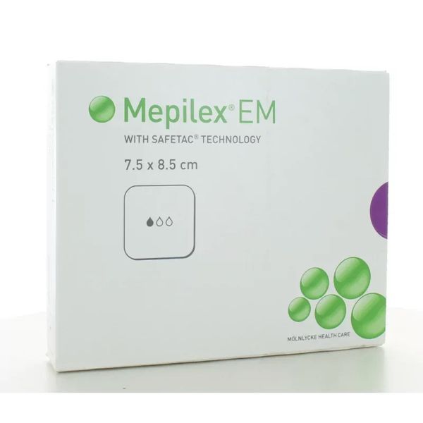 Mepilex Em (Extra Mince) 7,5Cm*8,5Cm Pansement 10