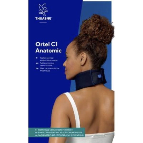 ORTEL C1 ANATOMIC COLLIER CERVICAL Collier cervical souple pour soutien léger, hauteur 11 cm, beige, taille 2, paire