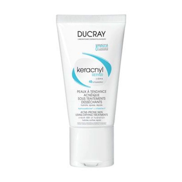 Ducray Keracnyl Iso Creme Apaisante Hydro-Compensatrice Tube 50 Ml 1