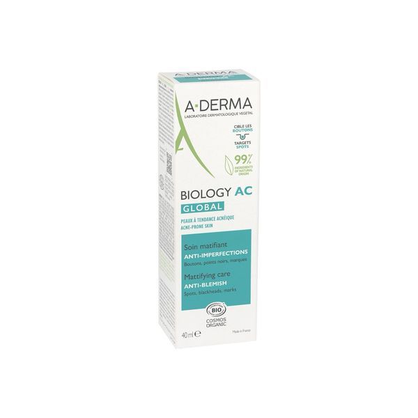 BIOLOGY AC GLOBAL SOIN MATIFIANT ANTIIMPERFECTIONS Soin matifiant anti-imperfections l'Avoine Rhealba bio, tube 40 ml
