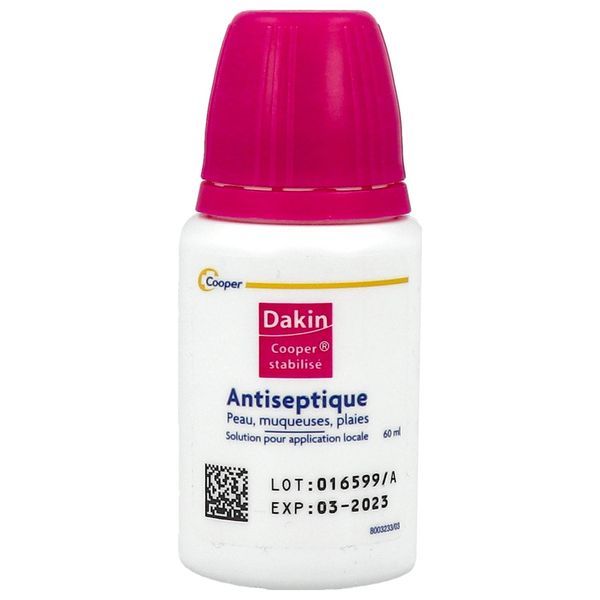 DAKIN COOPER STABILISE Solution pour application locale, flacon 60 ml