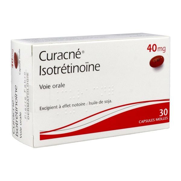 CURACNE 40 MG BOITE DE 30 CAPSULES
