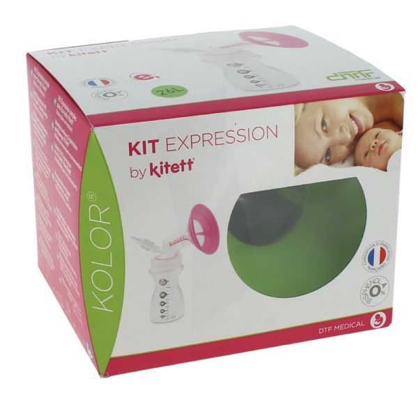 KITETT KOLOR KIT EXPRESSION Kit expression simple pour tire-lait Kitett avec nouveau pas de vis, téterelle 26 mm - 90 mm, large (ref. K26EL), unité