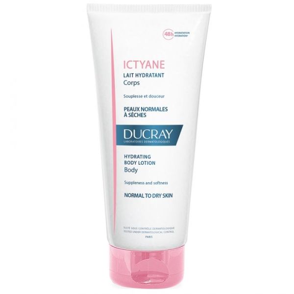 Ducray Ictyane Lait Hydratant Corps Peaux Normales A Seches 200Ml