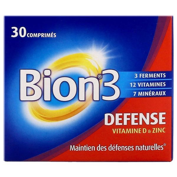 BION3 DEFENSE ADULTE Comprimé, complément alimentaire à visée immunitaire, bt 30