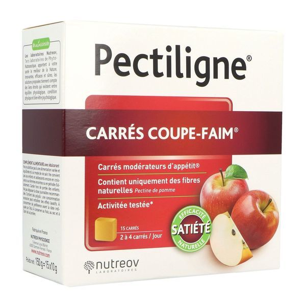 PECTILIGNE CARRE COUPE FAIM Carré, complément alimentaire modérateur d'appétit, bt 15