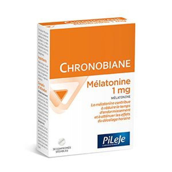 PILEJE Chronobiane Mélatonine 1 mg 30 comprimés sécables